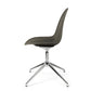 Mater Eternity Swivel Chair, Coffee Waste Dark Seat With Polished Base by Space Copenhagen, Made From Post-Consumer E-Waste & Coffee Shell Waste
