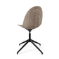 Mater Eternity Swivel Chair, Coffee Waste Light Seat With Black Base Made From Post-Consumer E-Waste & Coffee Shell Waste by Space Copenhagen