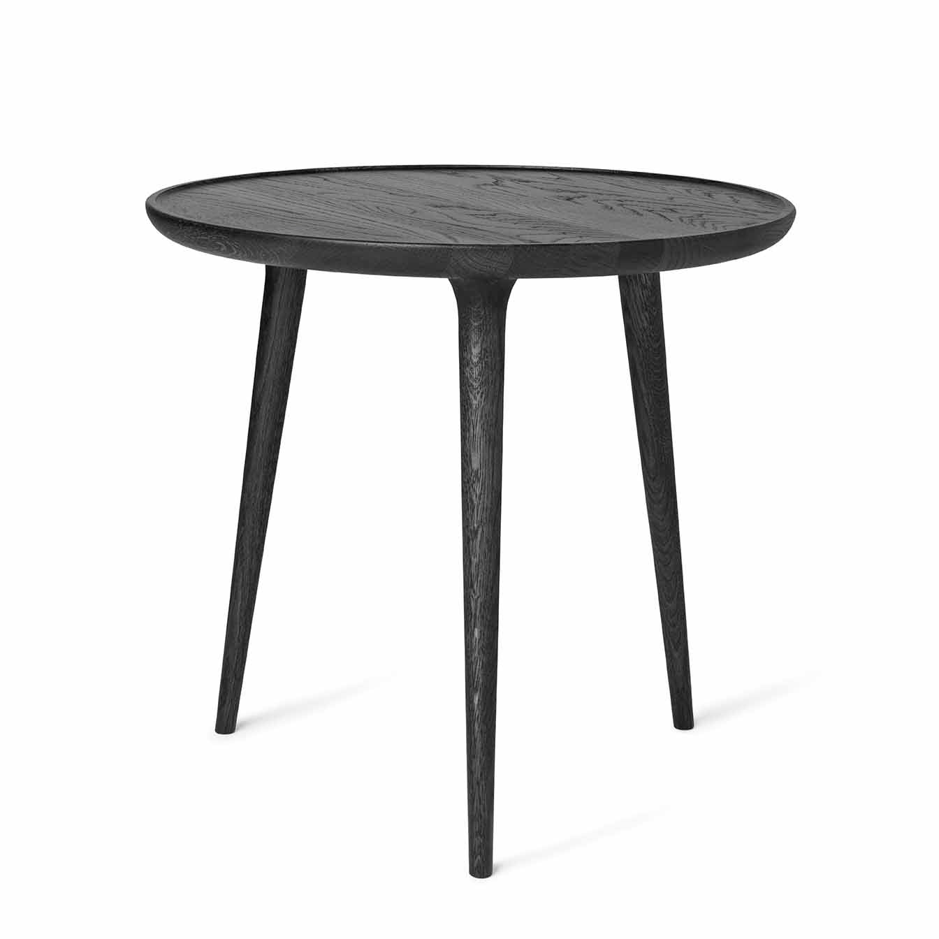 Mater Large Black Stained Solid FSC Certified Oak Accent Side Table