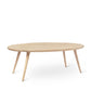 Mater Matt Lacquered Solid FSC Certified Oak Accent Oval Lounge Table