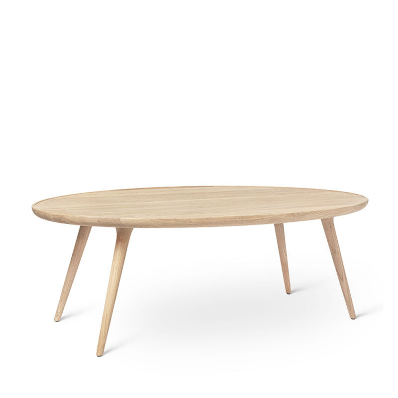 Mater Matt Lacquered Solid FSC Certified Oak Accent Oval Lounge Table
