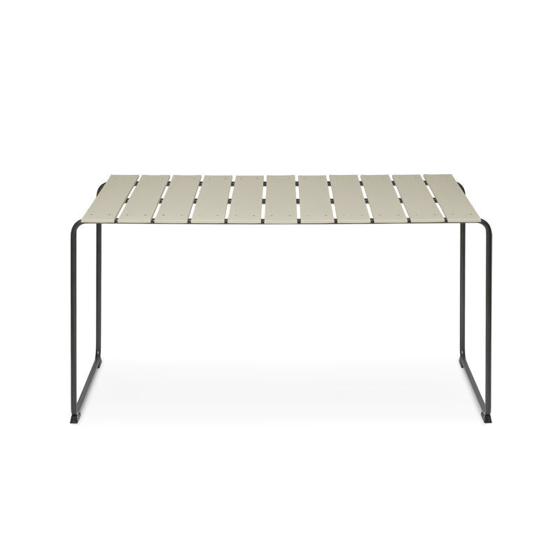 Mater Ocean 4-Person Table, Sand Recycled Materials With Gunmetal Frame by Jørgen & Nanna Ditzel