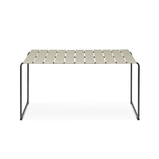 Mater Ocean 4-Person Table, Sand Recycled Materials With Gunmetal Frame by Jørgen & Nanna Ditzel