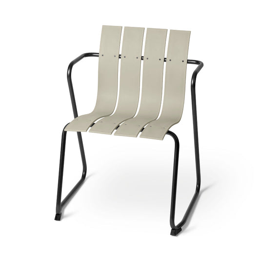Mater Ocean Chair, Sand Recycled Materials With Gunmetal Frame by Jørgen & Nanna Ditzel