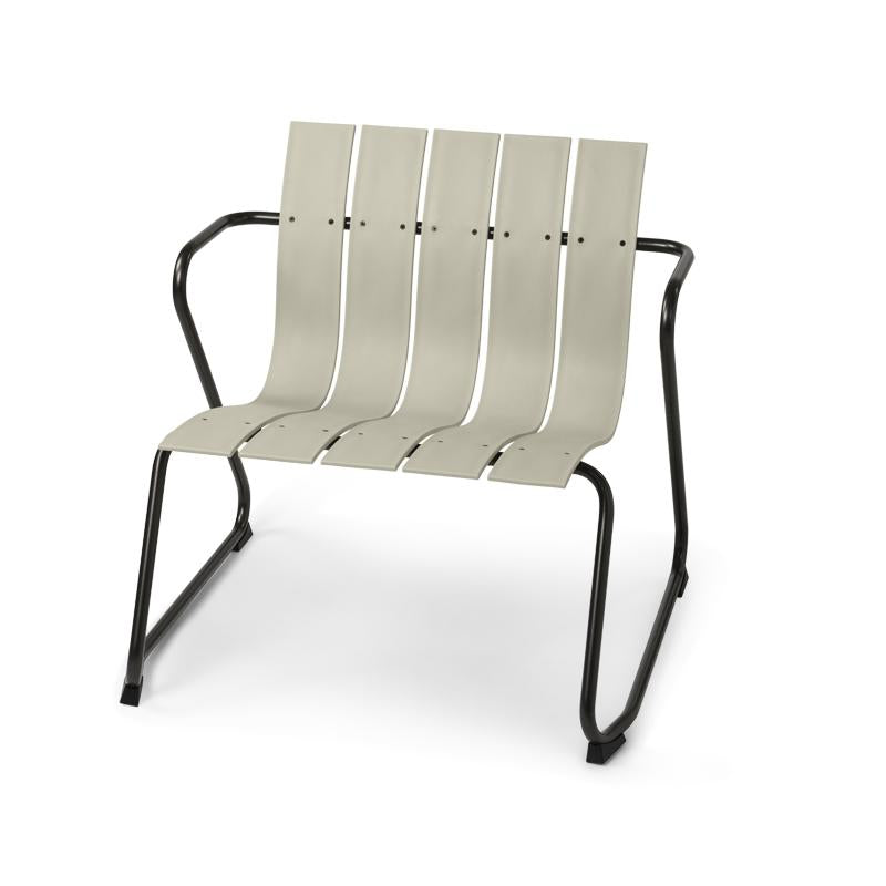 Mater Ocean Lounge Chair, Sand Recycled Materials With Gunmetal Frame by Jørgen & Nanna Ditzel