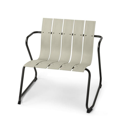 Mater Ocean Lounge Chair, Sand Recycled Materials With Gunmetal Frame by Jørgen & Nanna Ditzel