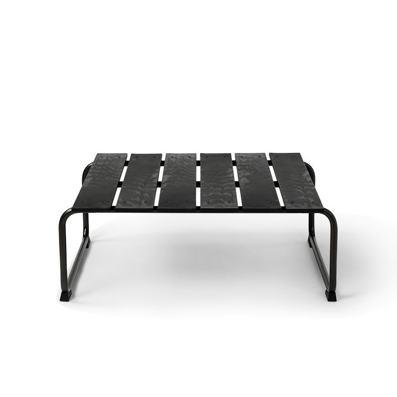 Mater Ocean Lounge Table, Black Recycled Materials With Gunmetal Frame by Jørgen & Nanna Ditzel