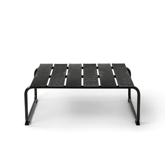 Mater Ocean Lounge Table, Black Recycled Materials With Gunmetal Frame by Jørgen & Nanna Ditzel