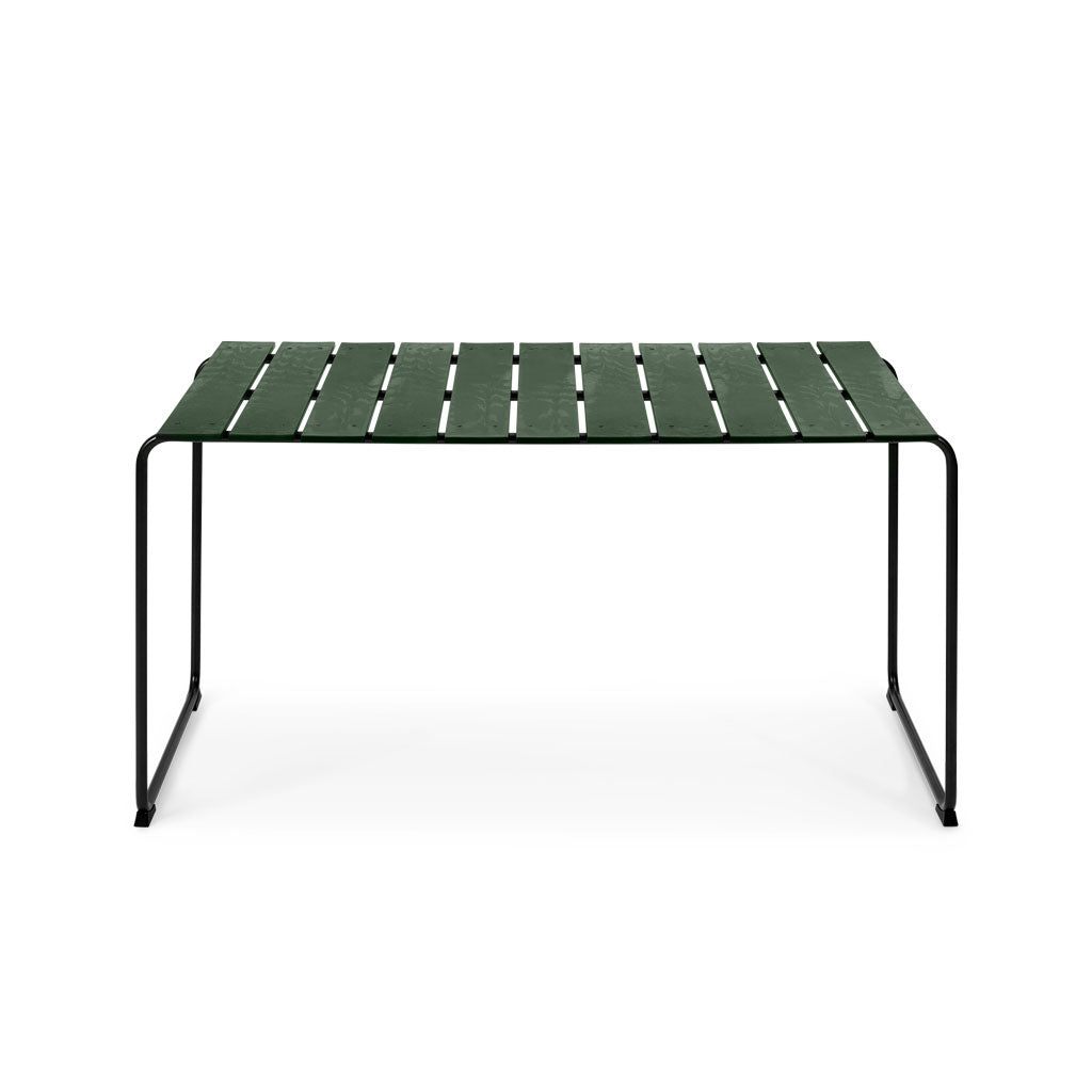 Mater Ocean OC2 4-Person Table, Green Recycled Materials With Gunmetal Frame by Jørgen & Nanna Ditzel