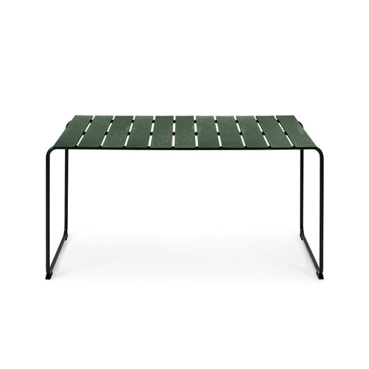 Mater Ocean OC2 4-Person Table, Green Recycled Materials With Gunmetal Frame by Jørgen & Nanna Ditzel