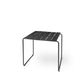Mater Ocean Table, Black Recycled Materials With Gunmetal Frame by Jørgen & Nanna Ditzel