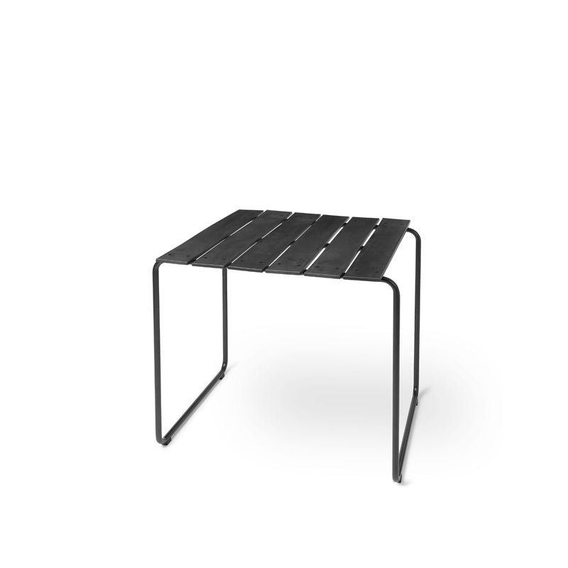 Mater Ocean Table, Black Recycled Materials With Gunmetal Frame by Jørgen & Nanna Ditzel