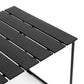 Mater Ocean Table, Black Recycled Materials With Gunmetal Frame by Jørgen & Nanna Ditzel