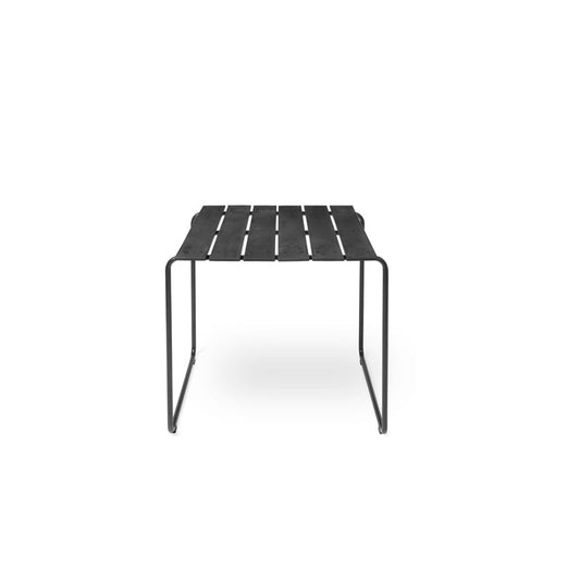 Mater Ocean Table, Black Recycled Materials With Gunmetal Frame by Jørgen & Nanna Ditzel