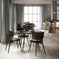 Mater The Dining Chair, Black-Stained Solid FSC-Certified Beech With Black Leather Seat by Space Copenhagen