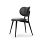 Mater The Dining Chair, Black-Stained Solid FSC-Certified Beech With Black Leather Seat by Space Copenhagen