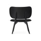 Mater The Lounge Chair, Black-Stained Solid FSC-Certified Beech With Black Leather Seat by Space Copenhagen
