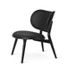 Mater The Lounge Chair, Black-Stained Solid FSC-Certified Beech With Black Leather Seat by Space Copenhagen