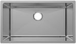 Metroplace Large Single Bowl 31" Stainless Steel Kirchen Sink by Chemcore Industries