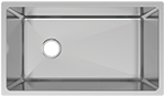 Metroplace Offset Large Single 31" Stainless Steel Kirchen Sink by Chemcore Industries