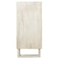 Meva Albert 4-Door White Distressed Hand-carved Sideboard