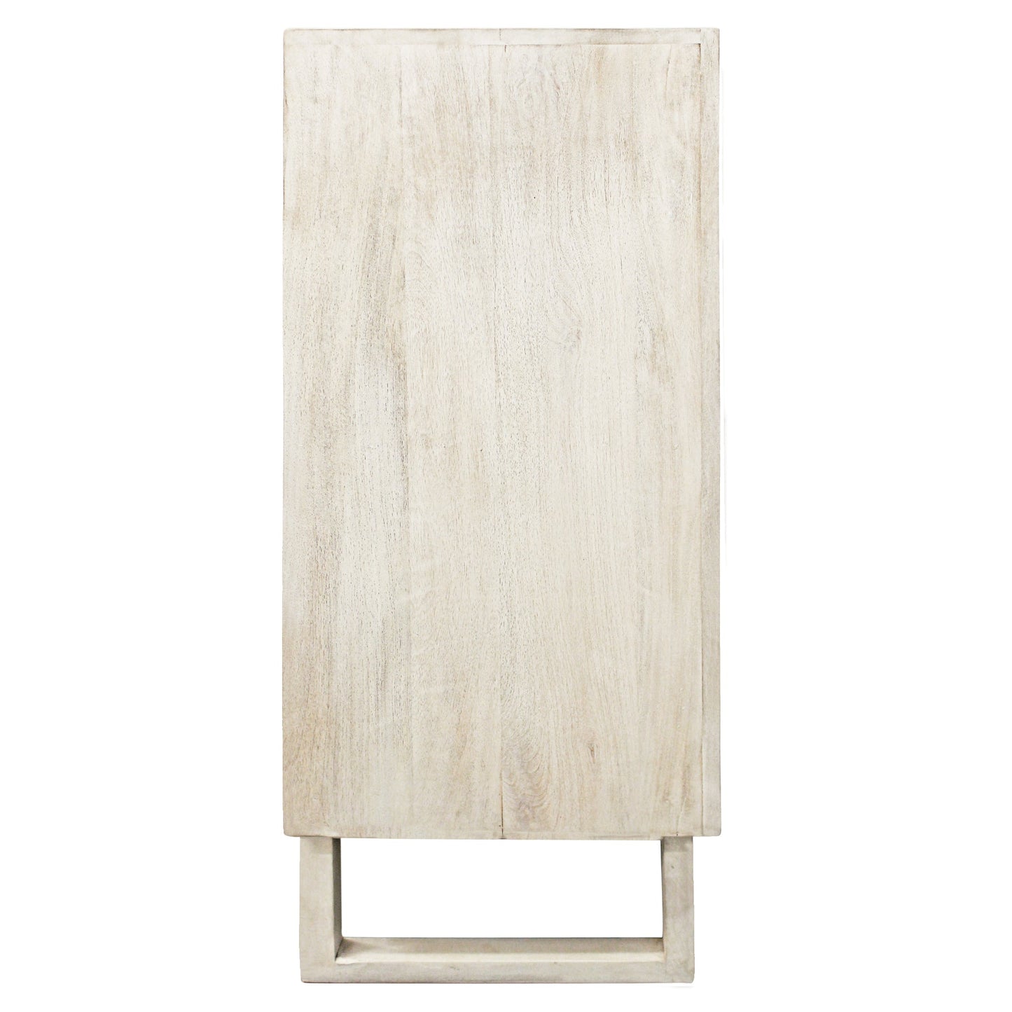 Meva Albert 4-Door White Distressed Hand-carved Sideboard