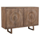 Meva Albert 64" 4-Hand Brown Mango Wood Cabinet