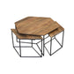 Meva Anaheim Rose Natural End Table, 4-Piece Set