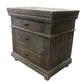 Meva Arvada 30" 3-Drawer Solid Acacia Wood Nightstand With Metal Hardware