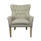 Meva Ashton 28" Taupe Box Polyester Weave Arm Chair