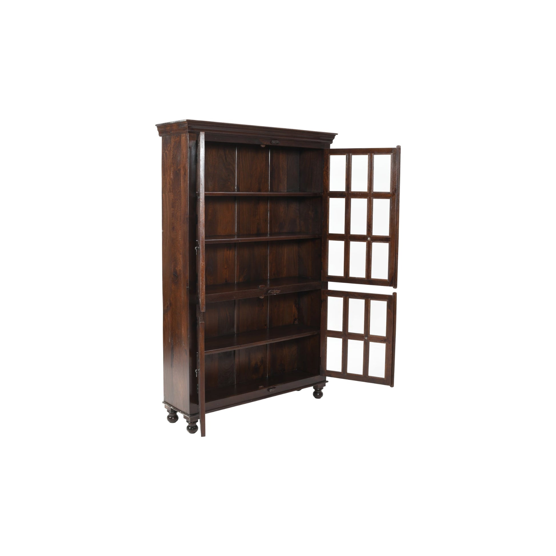 Meva Aspen 53" Brown Solid Acacia Wood Cabinet