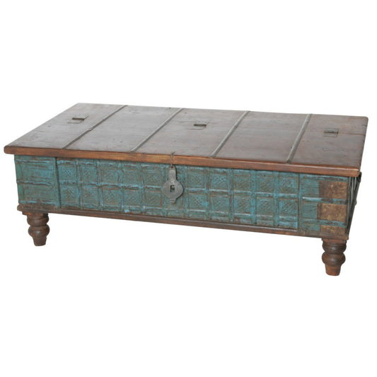 Meva Bend Pitara 50" Multi Box Solid Reclaimed Wood Cocktail Table