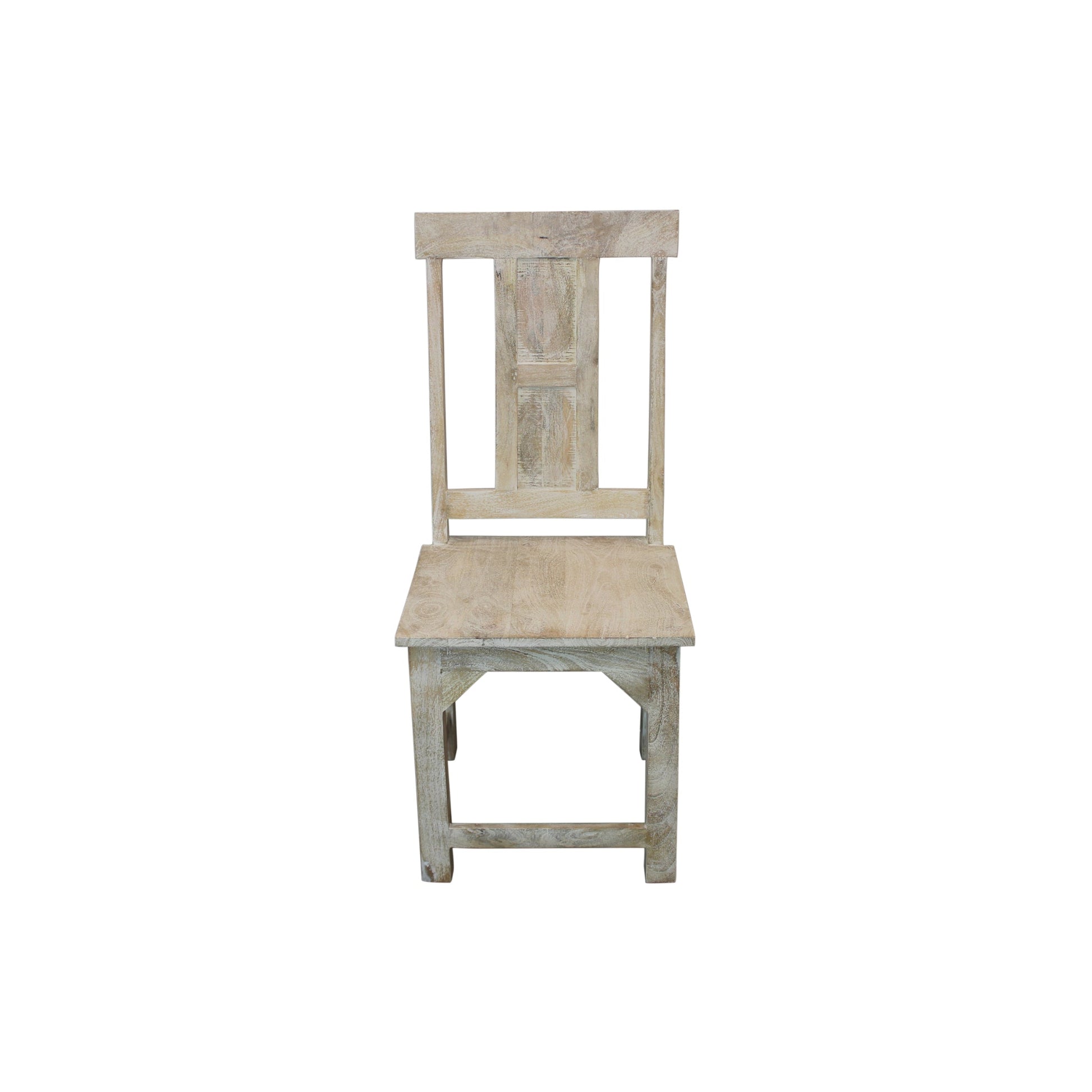 Meva Benedict 18" White Wash Dining Chair Set of 2