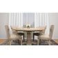 Meva Benedict 58" White Wash Round Dining Table