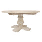 Meva Benedict 58" White Wash Round Dining Table