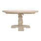 Meva Benedict 58" White Wash Round Dining Table