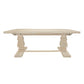 Meva Benedict 81" White Wash Rectangle Dining Table