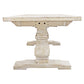 Meva Benedict 81" White Wash Rectangle Dining Table