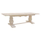 Meva Benedict 90" White Wash Extension Dining Table