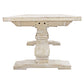 Meva Benedict 90" White Wash Extension Dining Table