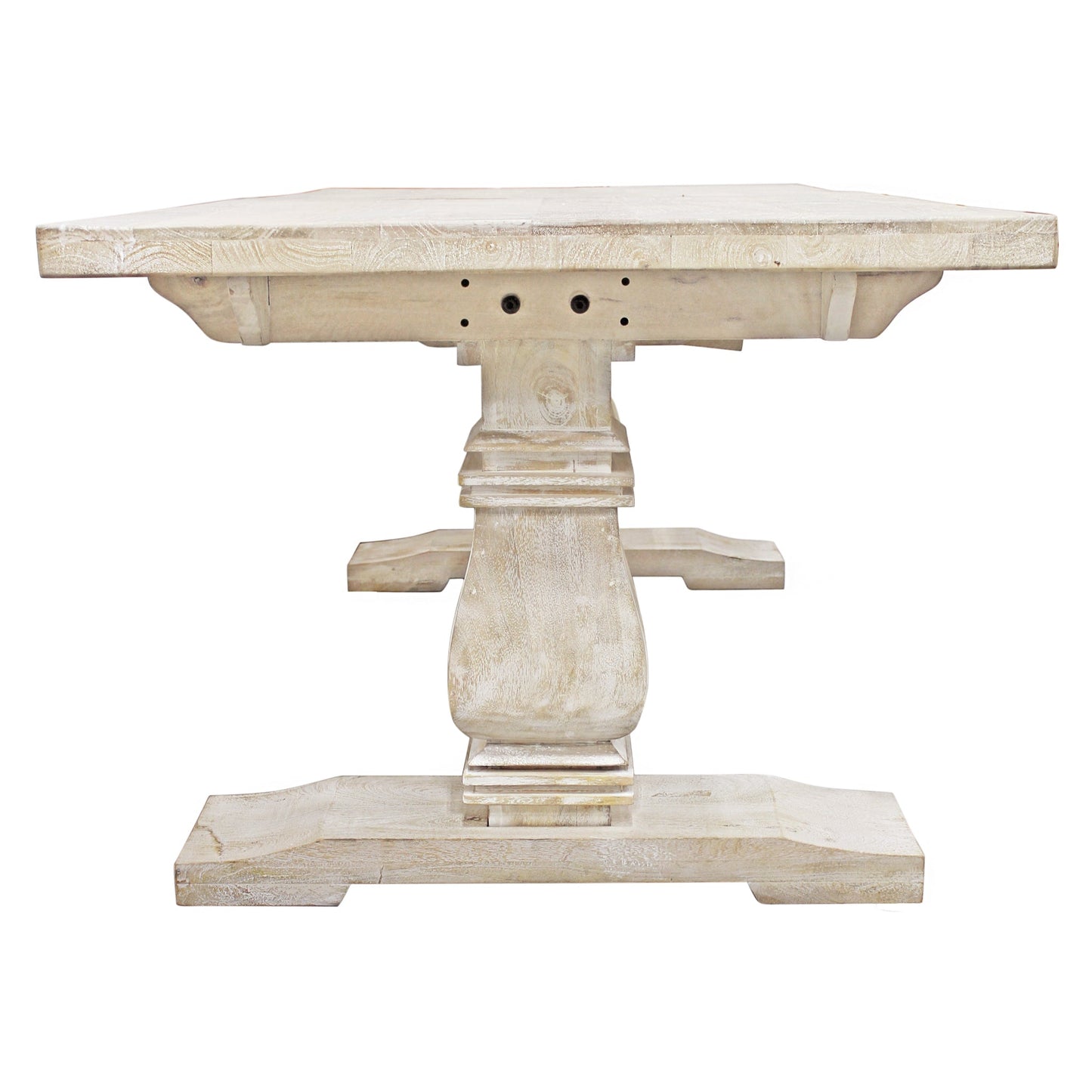 Meva Benedict 90" White Wash Extension Dining Table
