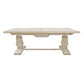 Meva Benedict 90" White Wash Extension Dining Table