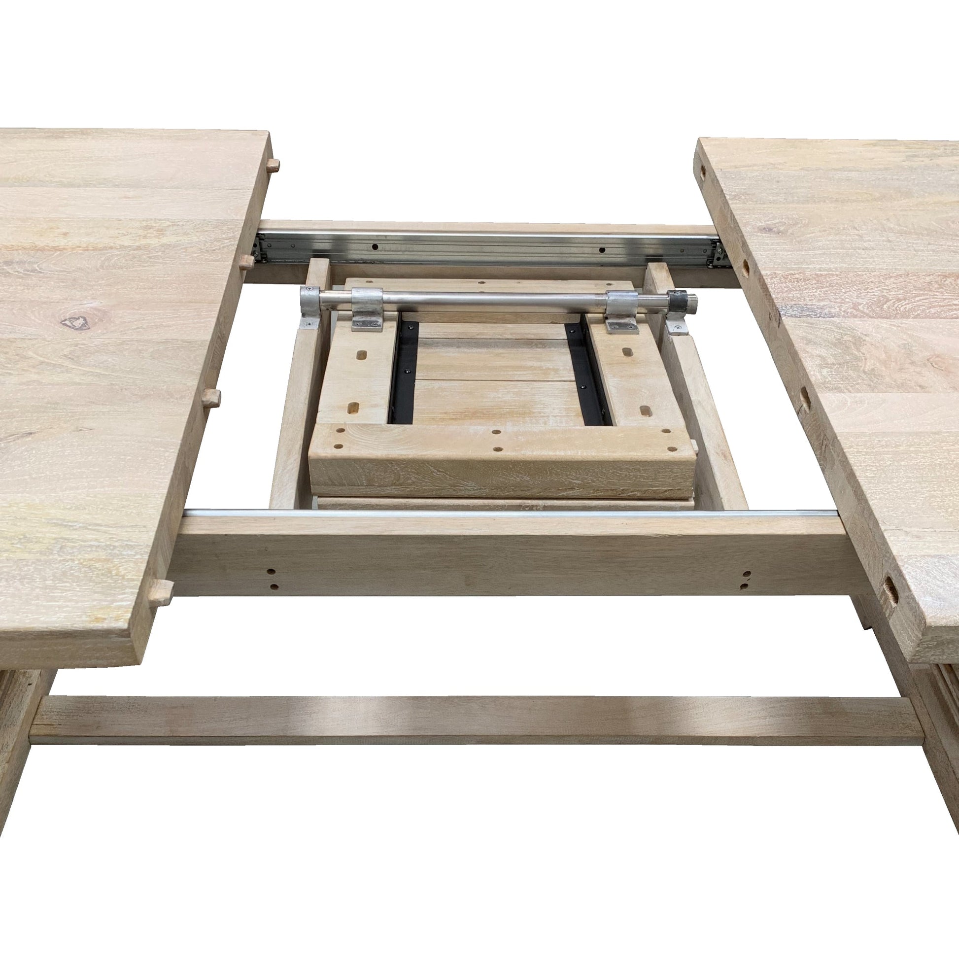 Meva Benedict 90" White Wash Extension Dining Table