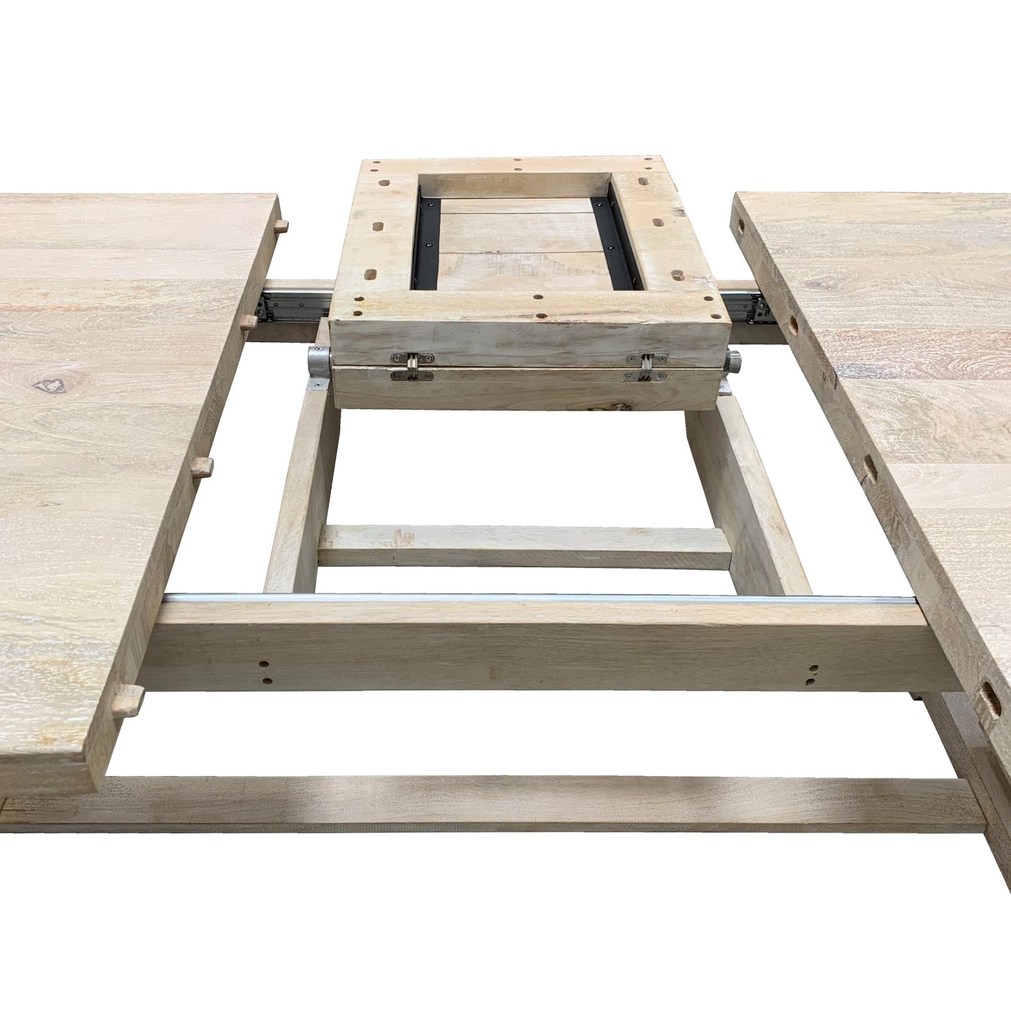 Meva Benedict 90" White Wash Extension Dining Table