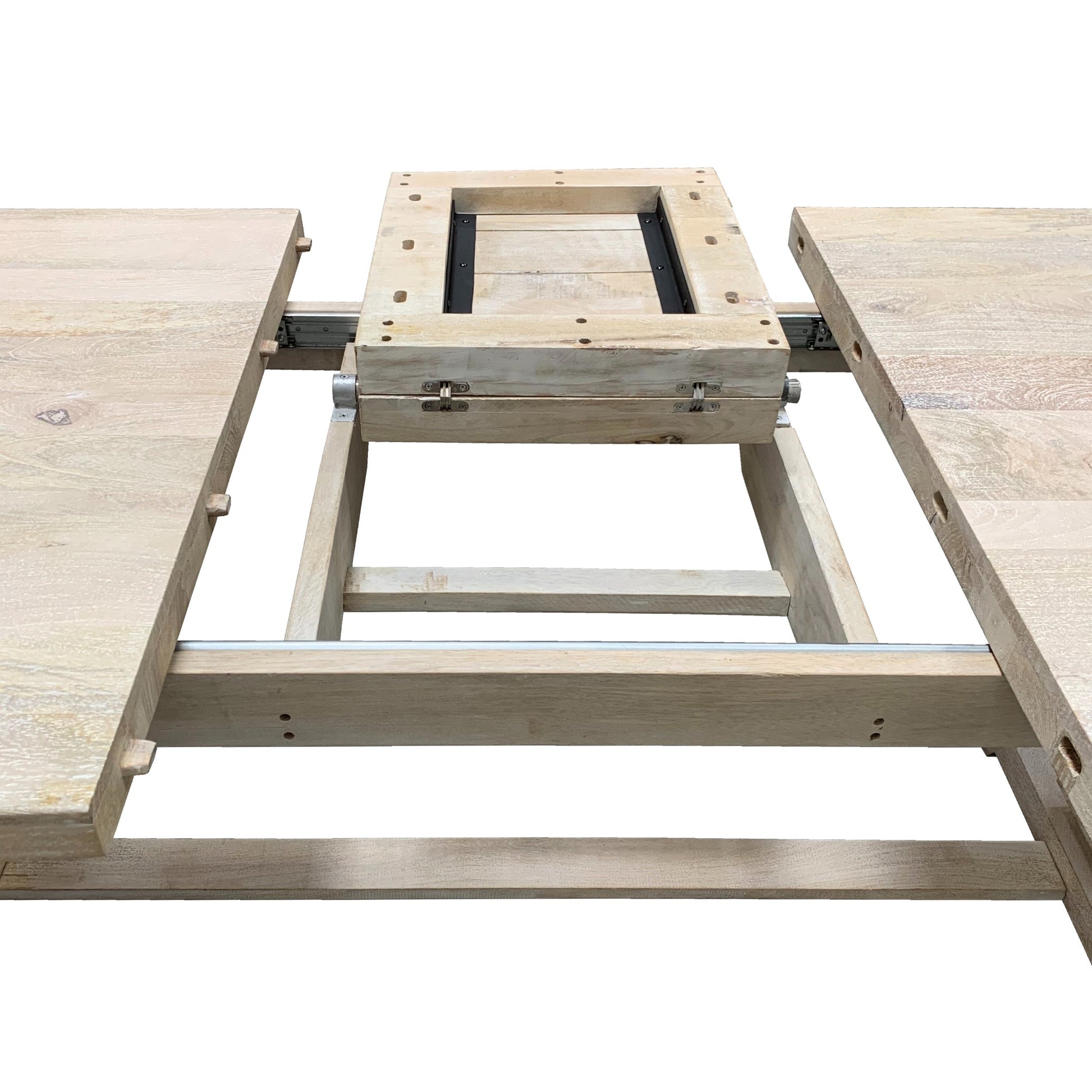 Meva Benedict 90" White Wash Extension Dining Table