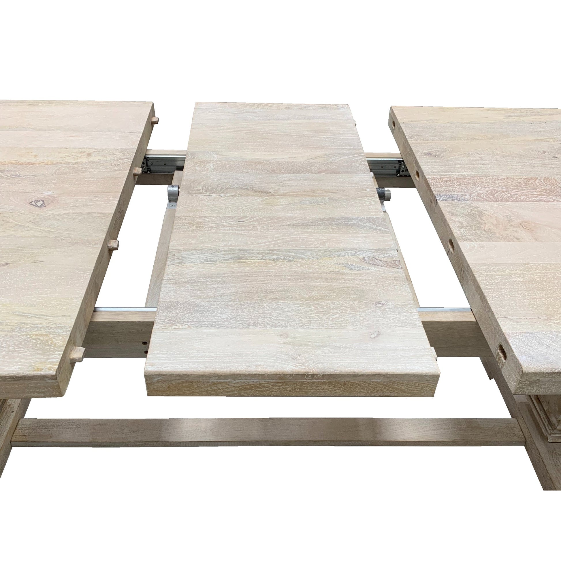 Meva Benedict 90" White Wash Extension Dining Table