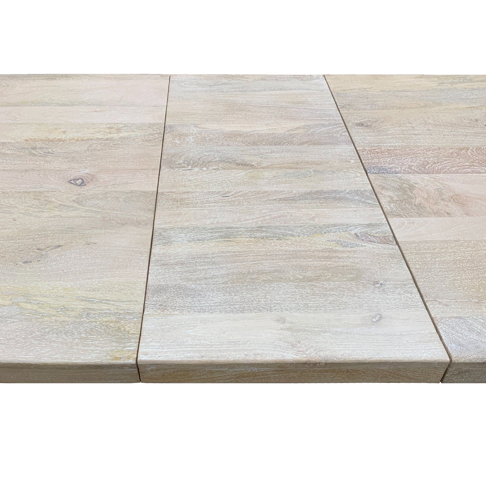 Meva Benedict 90" White Wash Extension Dining Table