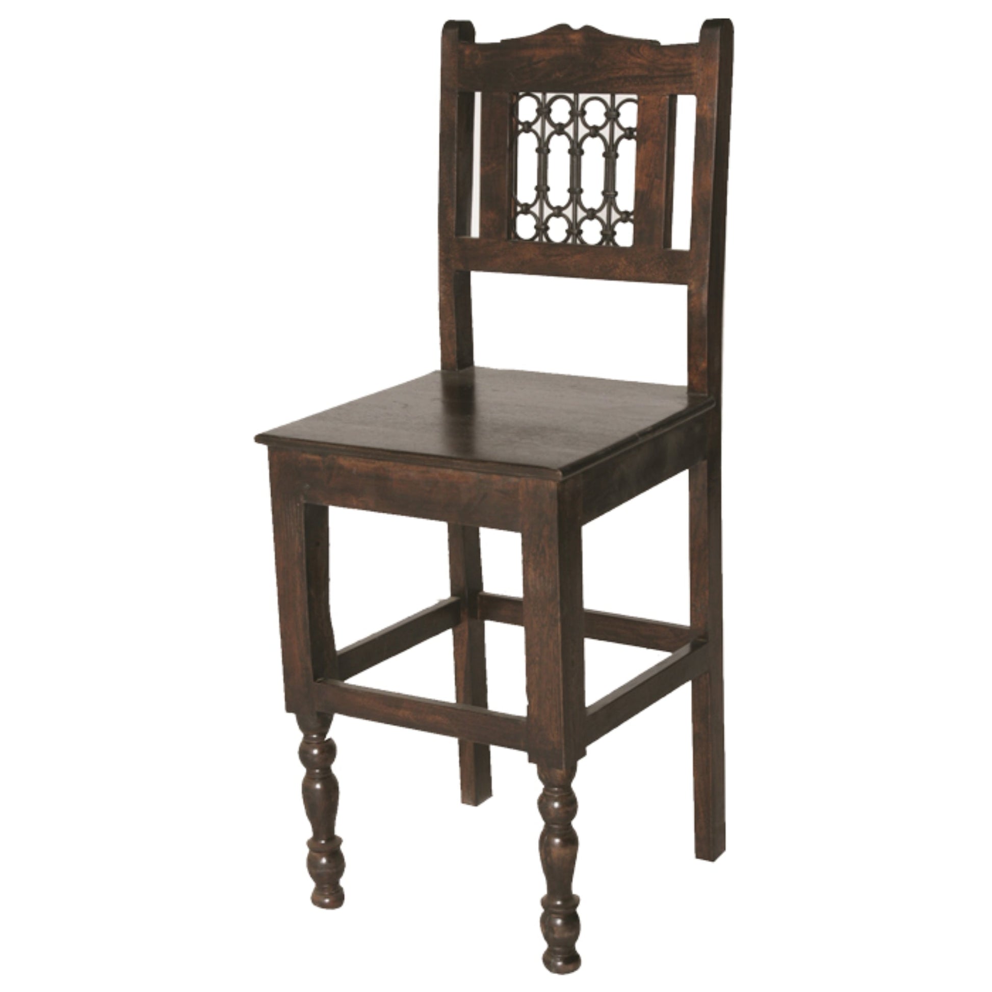 Meva Bliss 18" Brown Mango Wood Counter Stool