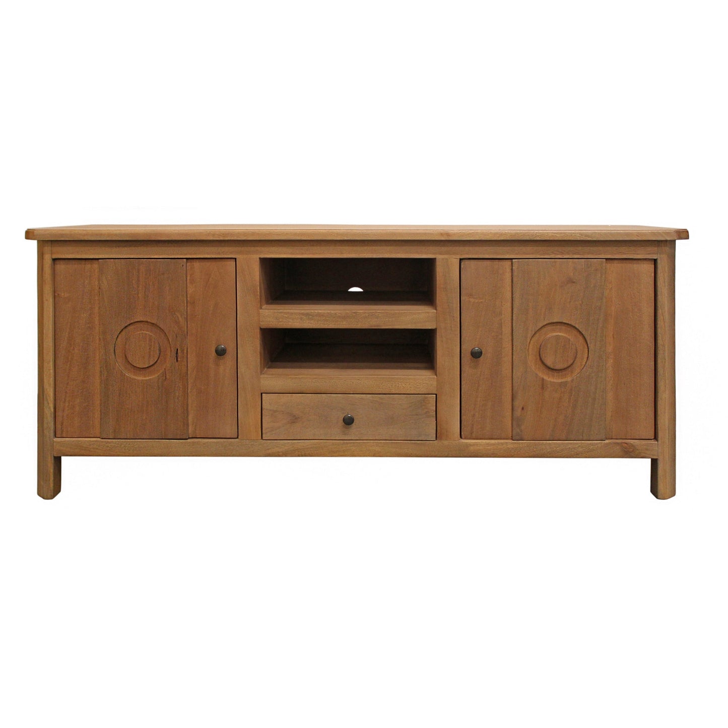 Meva Bliss 2-Door 1-Drawer Oak Media Cabinet