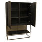 Meva Bliss 40" Gray Acacia Wood Cabinet